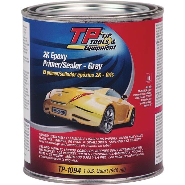TP Tools® 2K DirecttoMetal (DTM) Epoxy Primer/Sealer Gray, Qt TP
